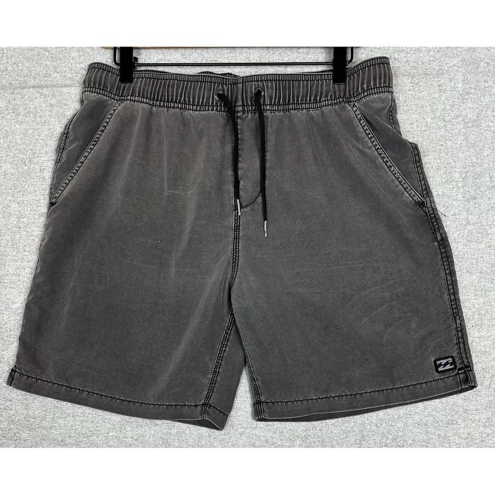Billabong Buckle All Day Layback Board Short 28 7" Gray Drawstring‎ Swim Trunks
